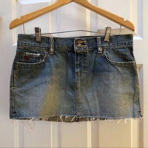 ABERCROMBIE & FITCH | Denim Mini Skirt w/Rhinstone